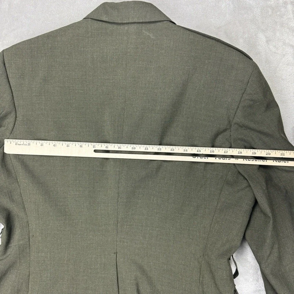 Vtg 70s Vietnam War Era Uniform Mens Wool Blend‎ Tropical Military Coat Trouser